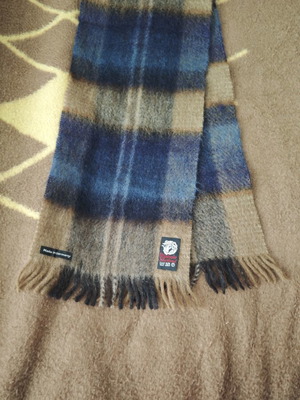 Vintage Mohair & Shetland wool scarf made in Germany