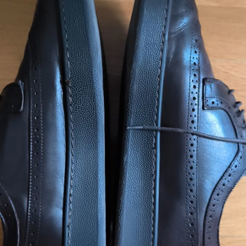Prince Oliver Oxford Brogues men's leather shoes used, size 43, brown