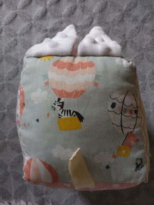 Activity cube handmade new with rattle