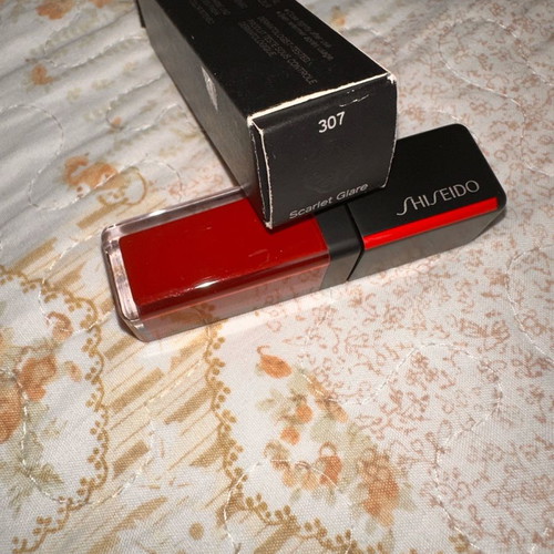 Shiseido Lacquerink Lipshine 307 Scarlet Glare new