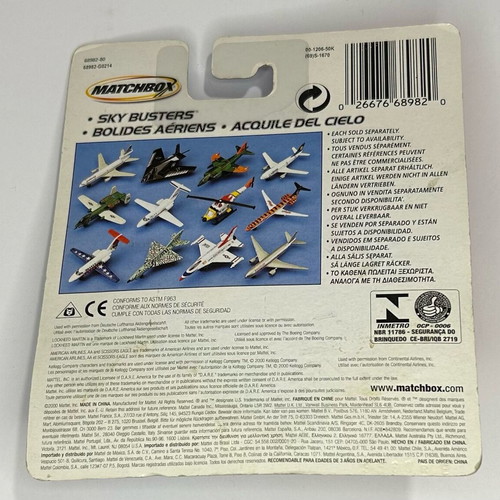 Matchbox 2000 Skybusters Cessna Jet New
