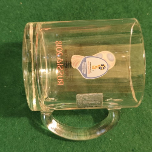 Russia 2018 FIFA World Cup glass mug, official licensed product