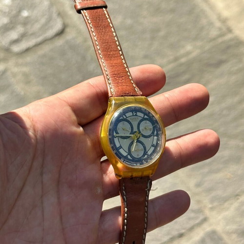 Swatch Chronograph SCN107 Honey Tree vintage watch 1993