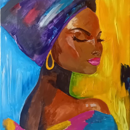 Painting acrylic on canvas 30x40cm new