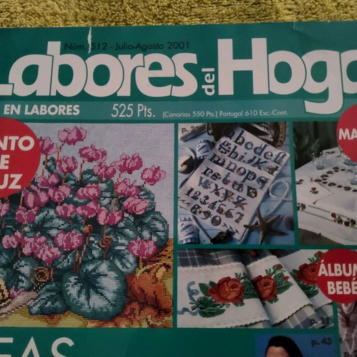 Labores del Hogar magazines used, vintage, set of 2