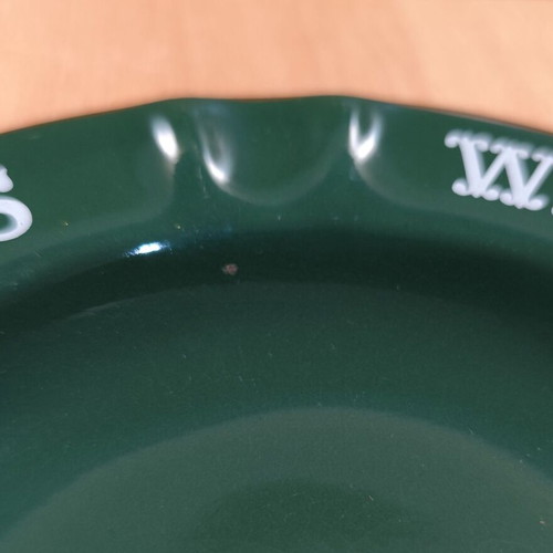 Burnett's Dry Gin ceramic ashtray like new