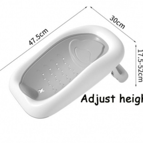 Baby folding bath tub with digital thermometer