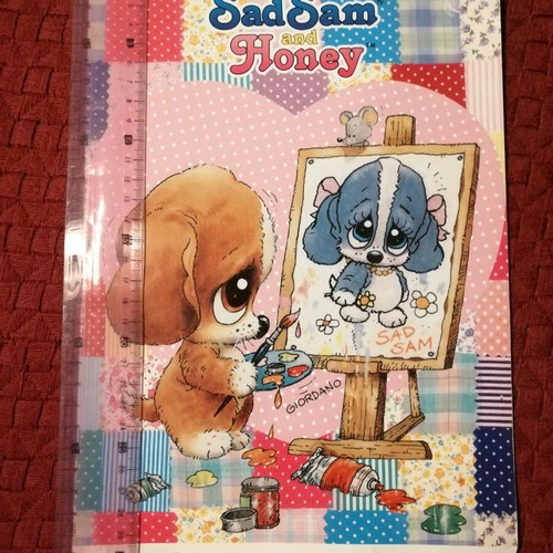 Sad Sam & Honey notebook used, large, 1995, 30x20 cm