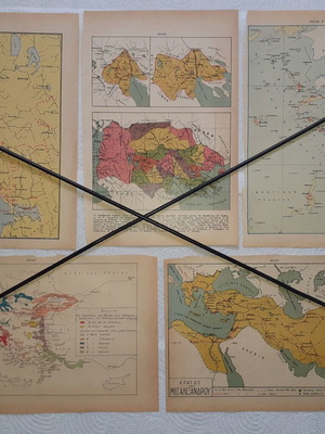 Greek maps pack of 28 from early 1950s, like new