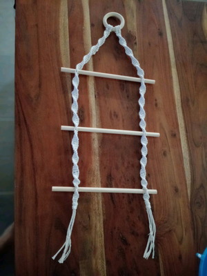 Macrame hanger handmade 66 cm length