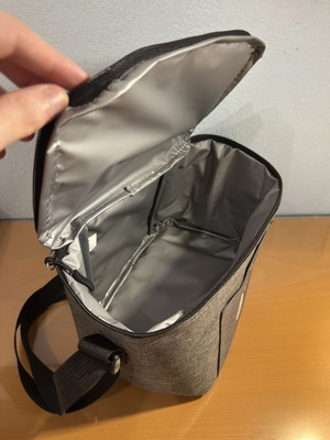 Cooling Bag gray with adjustable strap, new