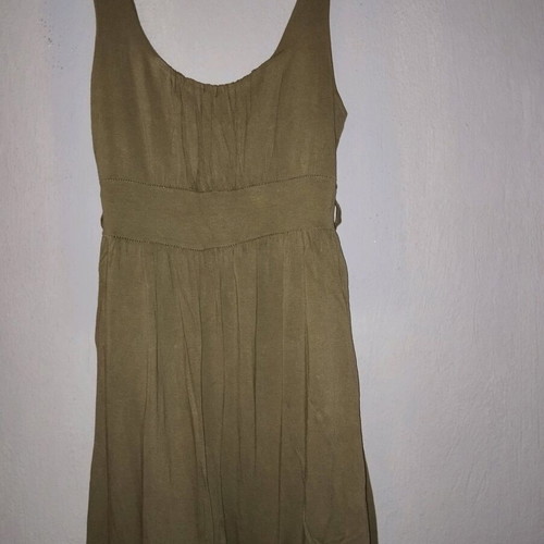 Beige khaki blouse dress like new, size M with belt