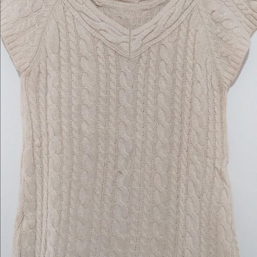Zara sleeveless pullover used, beige, size L