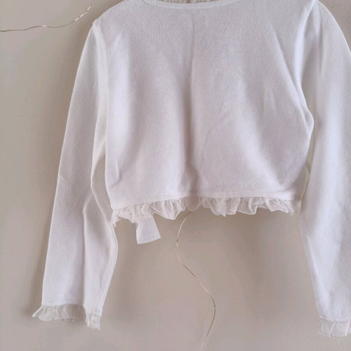 White bolero jacket Lapin House like new, size 2 years