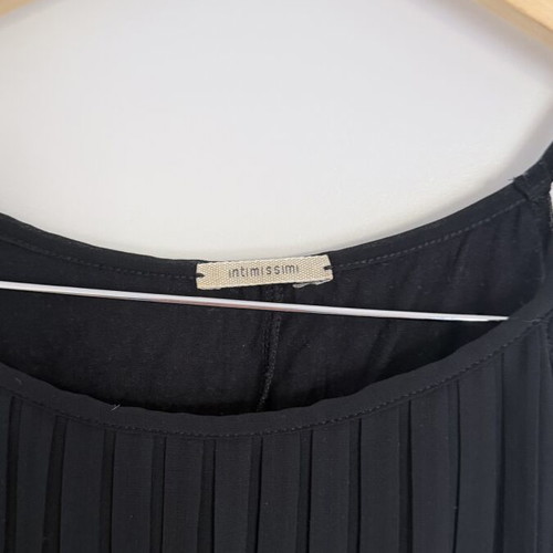 Intimissimi black pleated blouse like new, size small