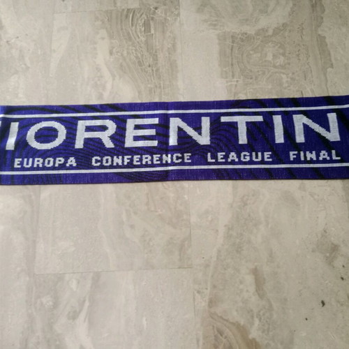 Fiorentina collectible scarf Conference League Final 2024 double-sided knitted new