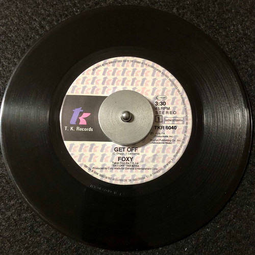 Foxy Get Off 7" vinyl used, pop single
