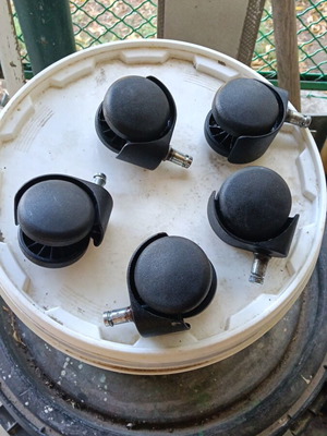 Chair wheels used, pressed, for heavy type chairs