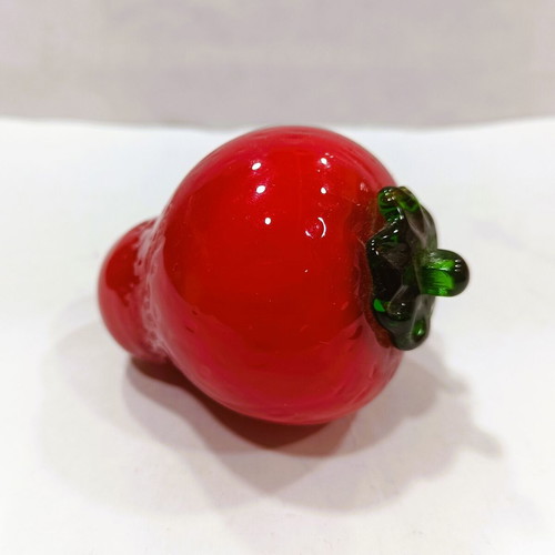 Vintage set of 5 handmade glass fruits 1960s-70s Murano style