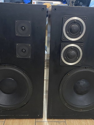 Philips Vintage Floorstanding Speakers used, pair AD 12250/W8 AD 02151