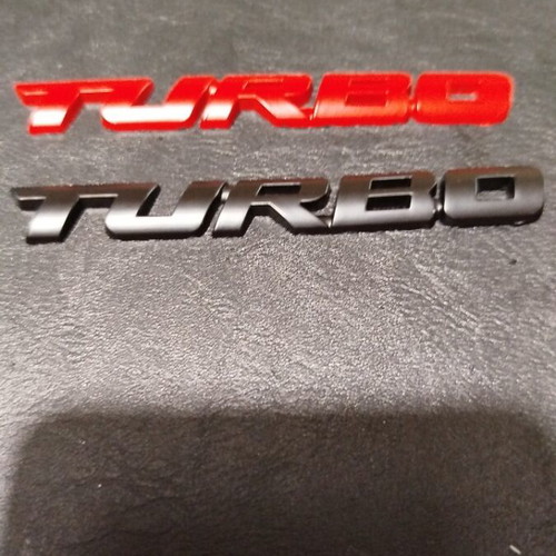 Turbo car badge made of aluminum new