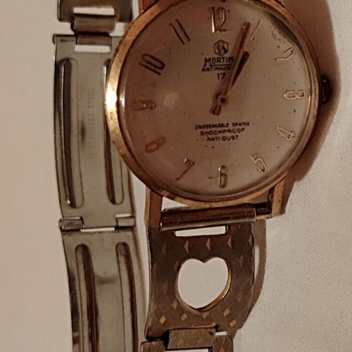 Mortima vintage mechanical wristwatch 17 jewels, gold case