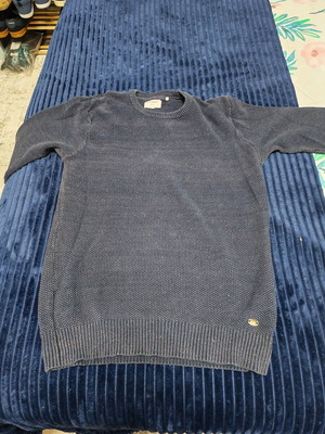 Funky Buddha Men's Knitted Sweater Like New, Size XL, Navy Blue