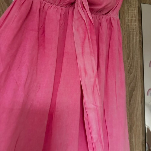 Pink maxi dress used, size S/M, fluo color