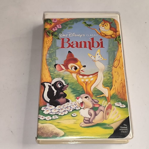 Bambi VHS video cassette used, Walt Disney classics, English