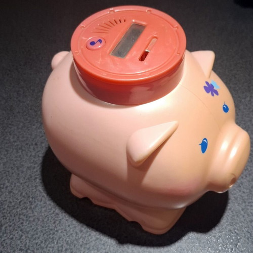 Redbox Electronic Piggy Bank Model 22781 Like New with Digital Display