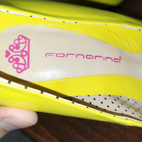 Fornarina pumps used, yellow, size 40
