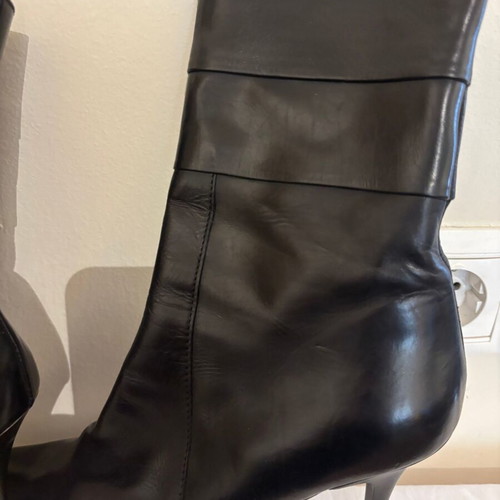 Simon Bay Women's Leather Boots Black Size 41 New