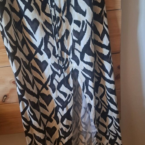 Dress long with back slit and open back, new