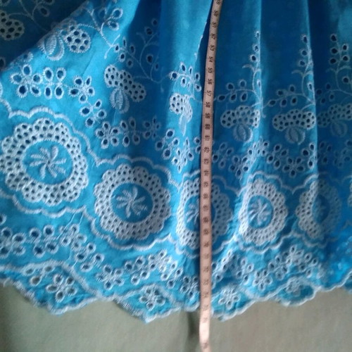 Lace tunic turquoise like new