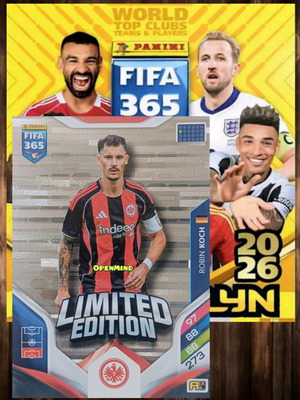 Κάρτα Koch Limited Fifa 365 2026 Adrenalyn XL Eintracht Frankfurt καινούργια