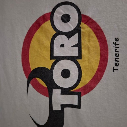 T-Shirt Toro Tenerife used, XL, Fruit of the Loom, white