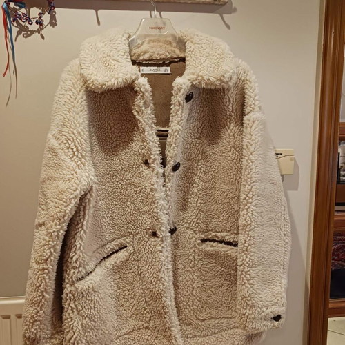 Mango women's coat like new, beige, size S