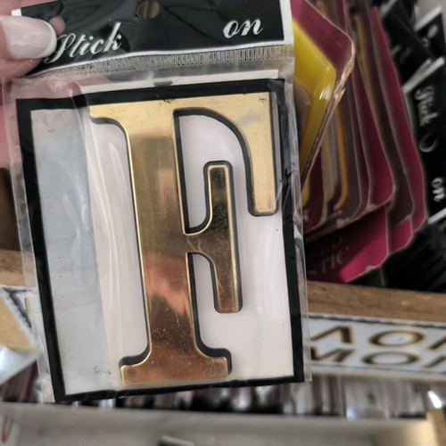 Huge opportunity Clearance. Stickers gold letters / street number signs, small signage plates