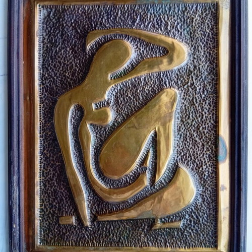Copper wall panel after Matisse 30x24 cm used