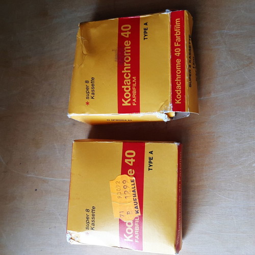 Kodak Super 8 Kodachrome 40 Type A film cassette set like new