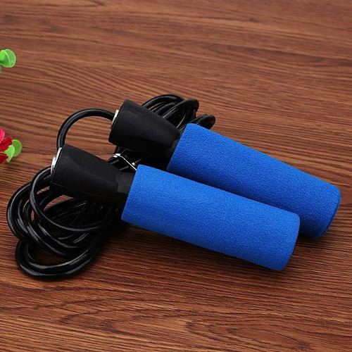 Jump Rope new, blue with soft handles and bearings