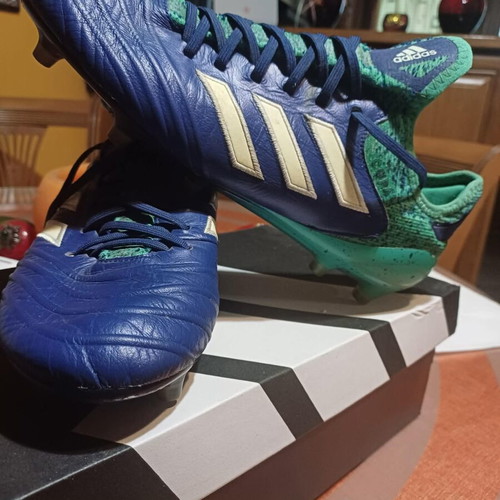 Adidas Football Shoes Like New Size 42 1/2 Blue Green