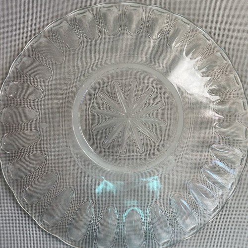 Glass platter used 30 cm