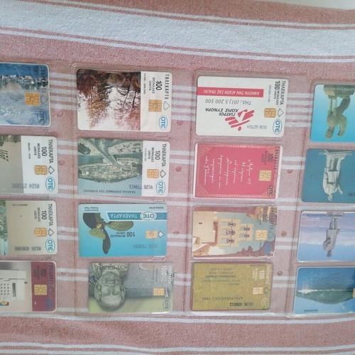 Rare OTE phone cards pack from 1990s used, collectible