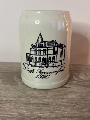 Vintage German Beer Stein Linz Sommerfest 1990 used