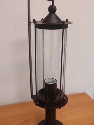 Outdoor lantern new, aluminum and glass