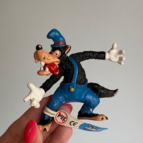 Bullyland Big Bad Wolf PVC Figure Disney Three Little Pigs used