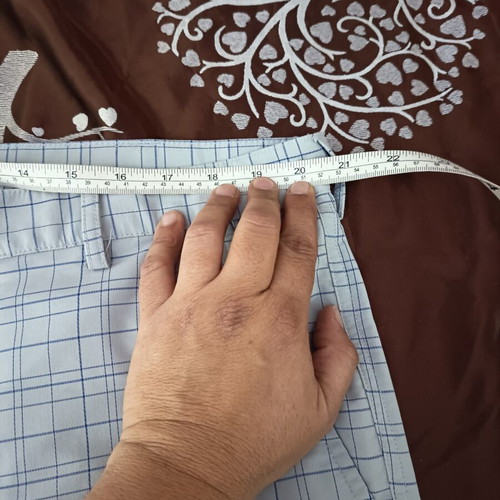 Men's pants, size 40/32, grey and blue