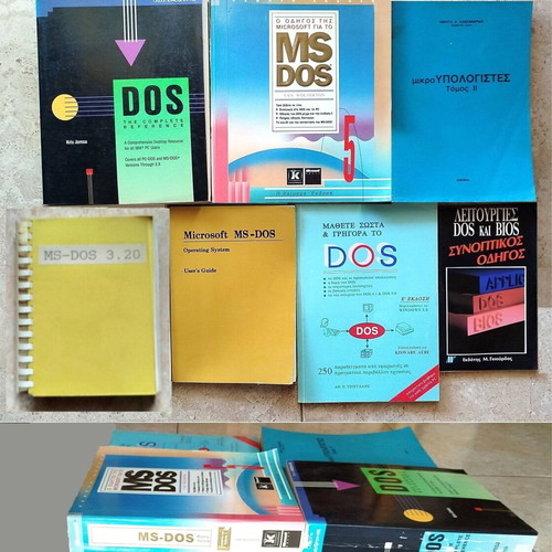 MS-DOS book set like new, 6+1 volumes, English