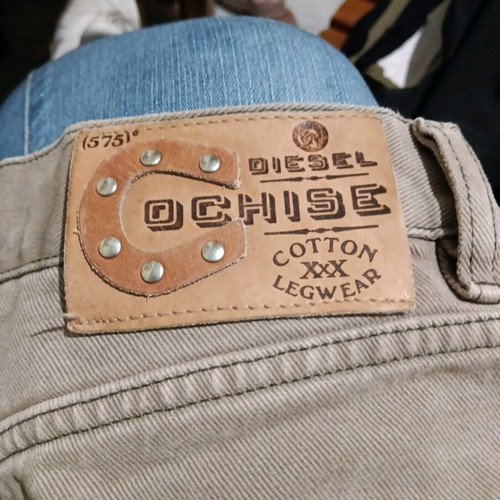 Diesel Ochise Cotton XXX Legwear pants used, beige, size 29